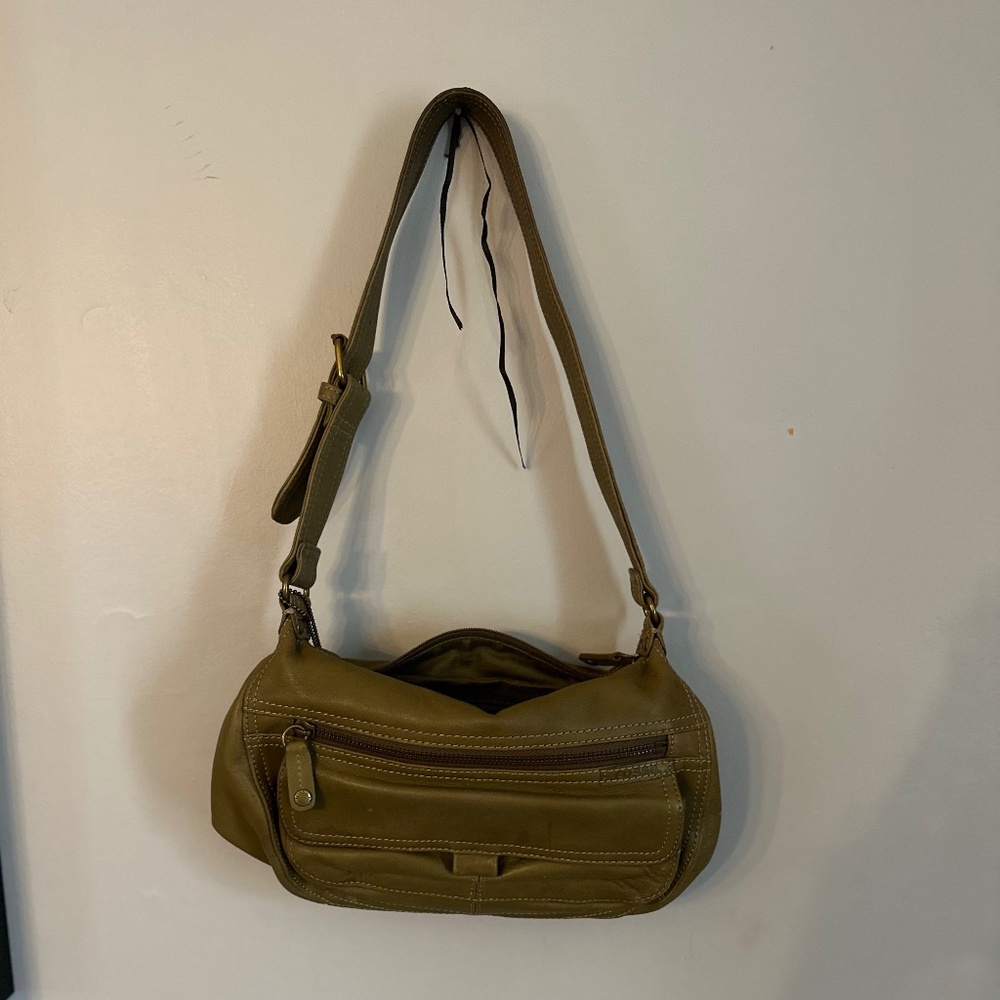 Green fossil bum bag